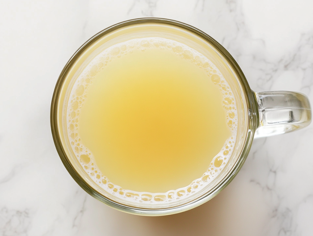 refreshing_lemon_honey_drink_in_clear_glass_over_white_marble_clean_background