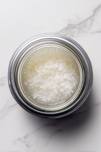 sealed-glass-jar-of-brine-mixture-on-marble-after-shaking-for-sugar-dissolution-2