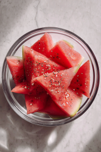 seasoning-watermelon-with-salt-pepper-glass-bowl