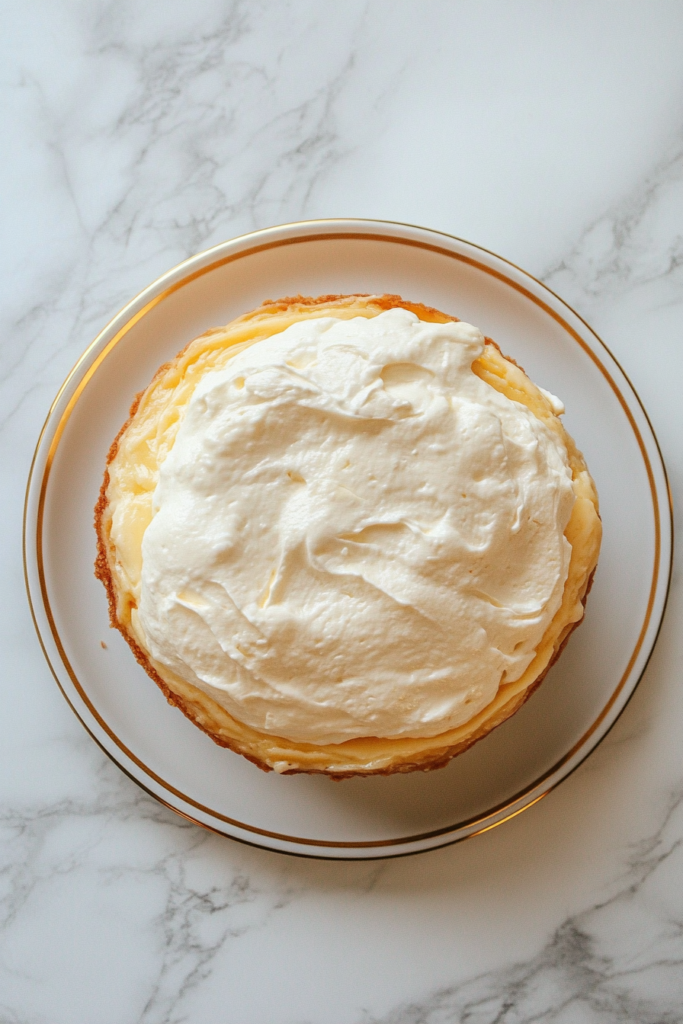 serving-whole-mango-cheesecake-with-flat-whipped-cream-topping