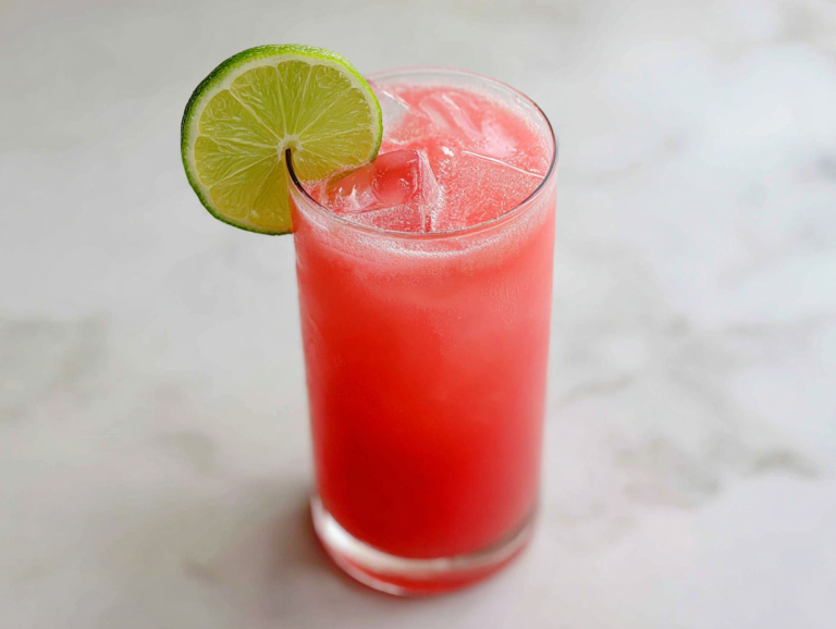 single-glass-of-watermelon-agua-fresca-with-lime-on-white-marble
