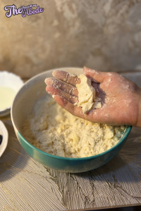 Whisk the flour, sugar, salt, and baking powder