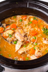 Serve the hot stew in bowls