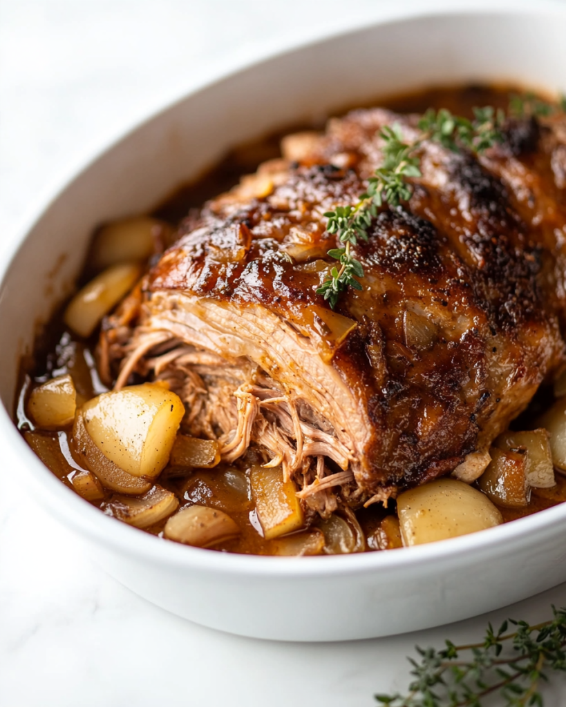 apple cider roasted pork