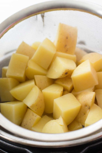 Add the potatoes to the Instant Pot