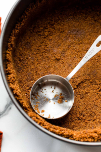 Press the crumb mixture evenly