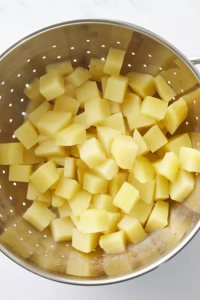 boil and add the whole potatoes