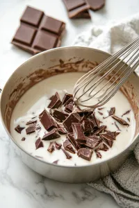 Add the chopped chocolate