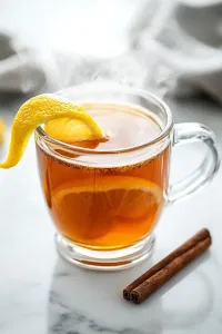 Garnish with a twist of lemon