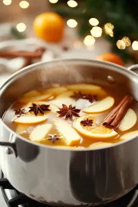 Place the pot over low heat and gently simmer