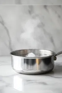 Pour the sugar and water into a medium saucepan