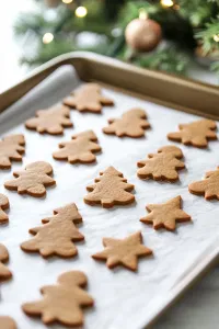 Transfer the cut cookies