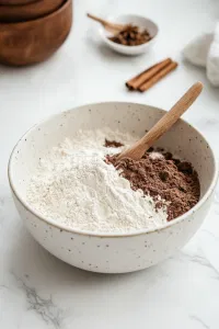 whisk together the sifted flour