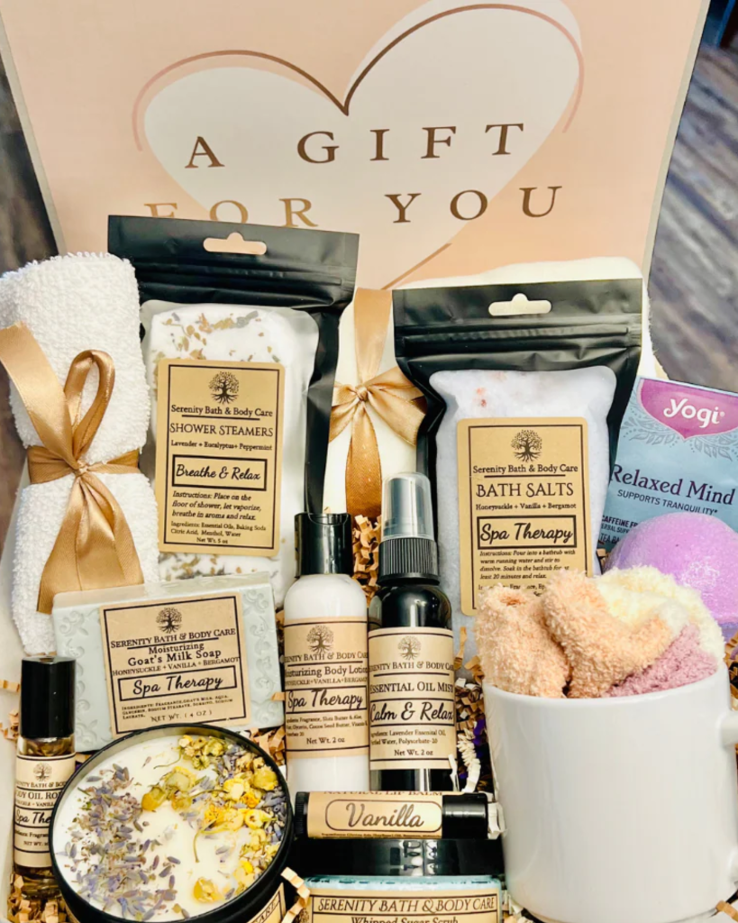 Blue Cozy Essentials Basket