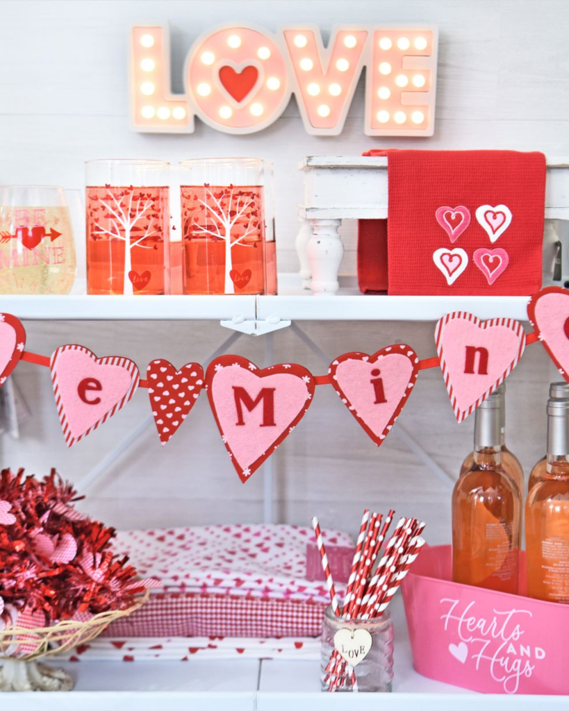 Budget Dollar-Store Valentine Basket