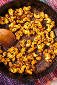 Gather a small skillet and toast the cashews