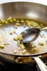 In a small skillet, heat 2 tbsp olive oil over medium