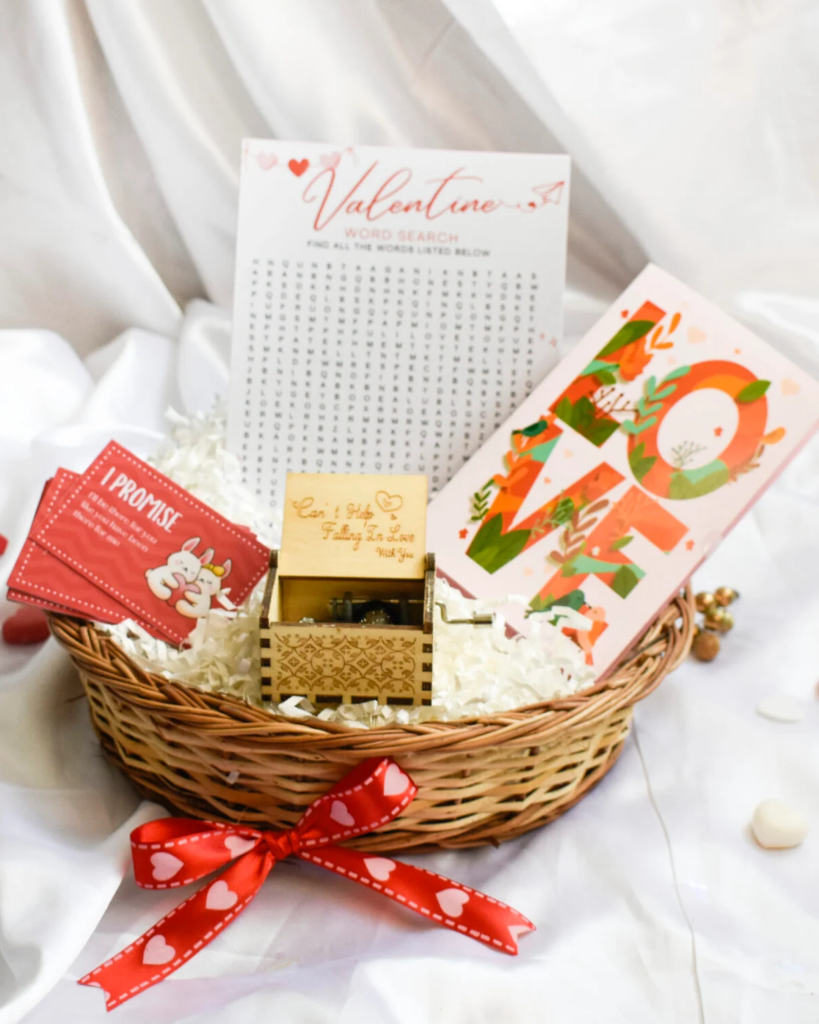 Minimalist Valentine Basket