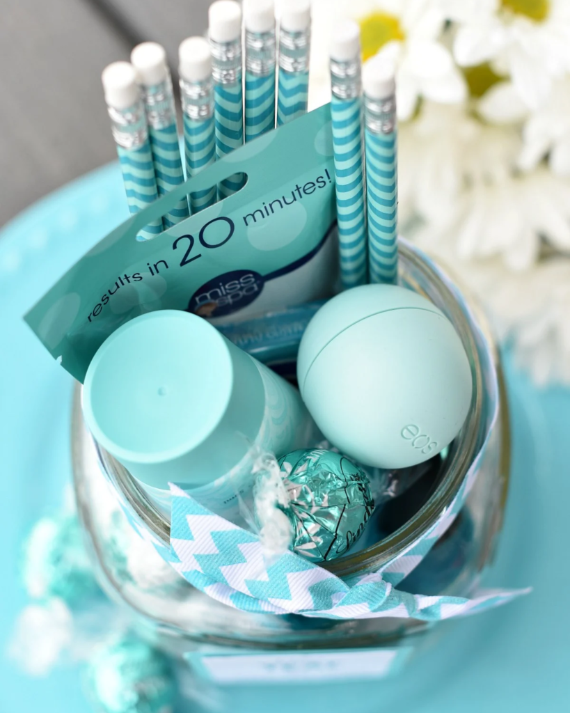 Teal Birthday Glam Basket