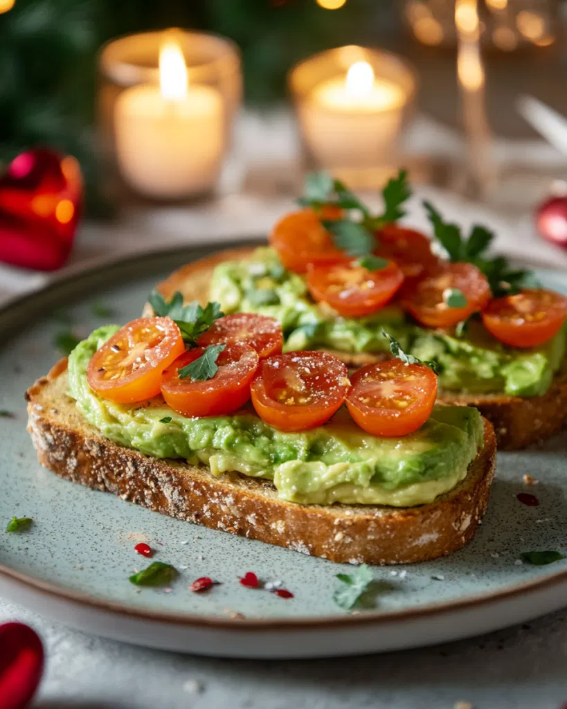 Avocado Toast with Valentine Toppings