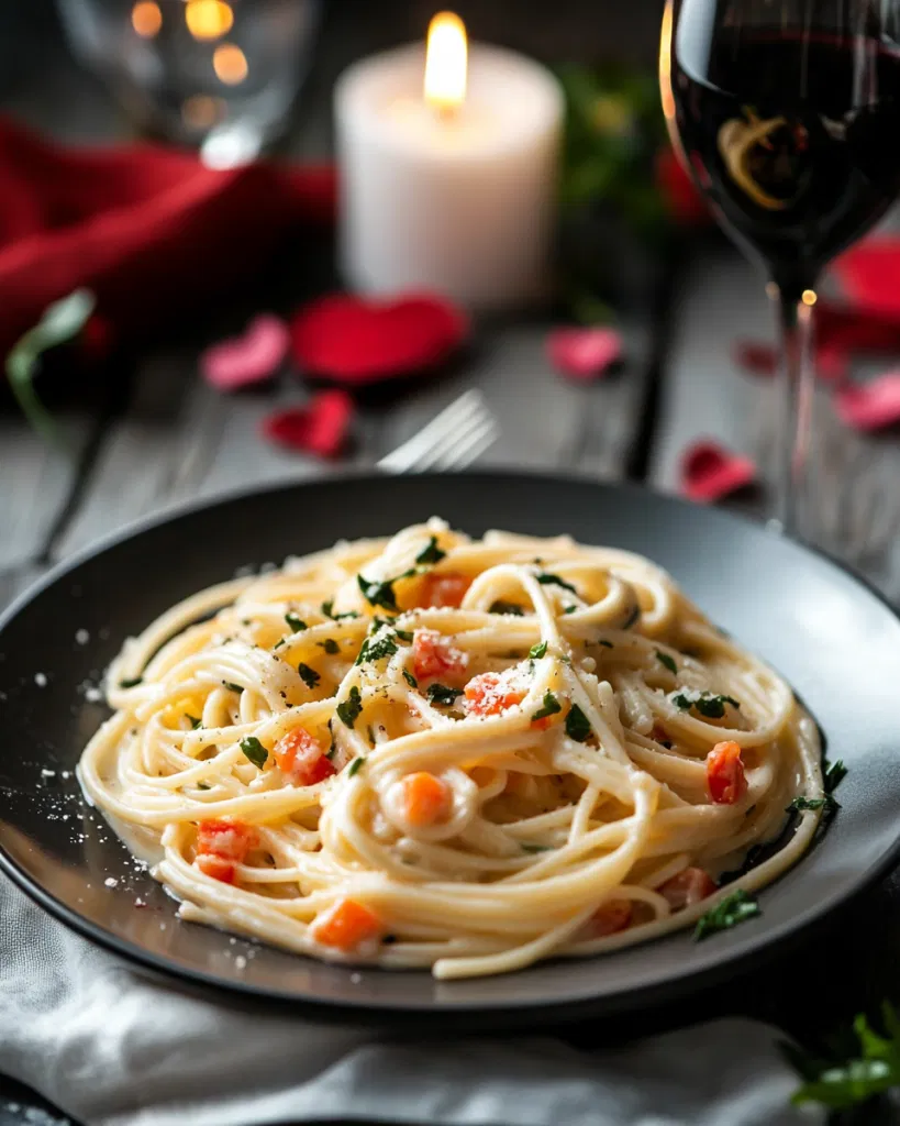 Creamy pasta primavera