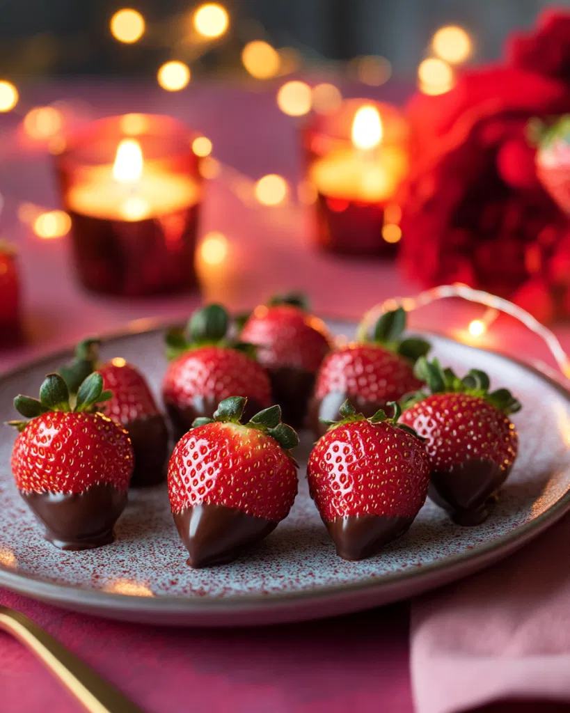 Dark Chocolate Dipped Strawberries