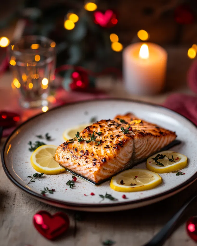 Grilled Salmon with Lemon and Herbs