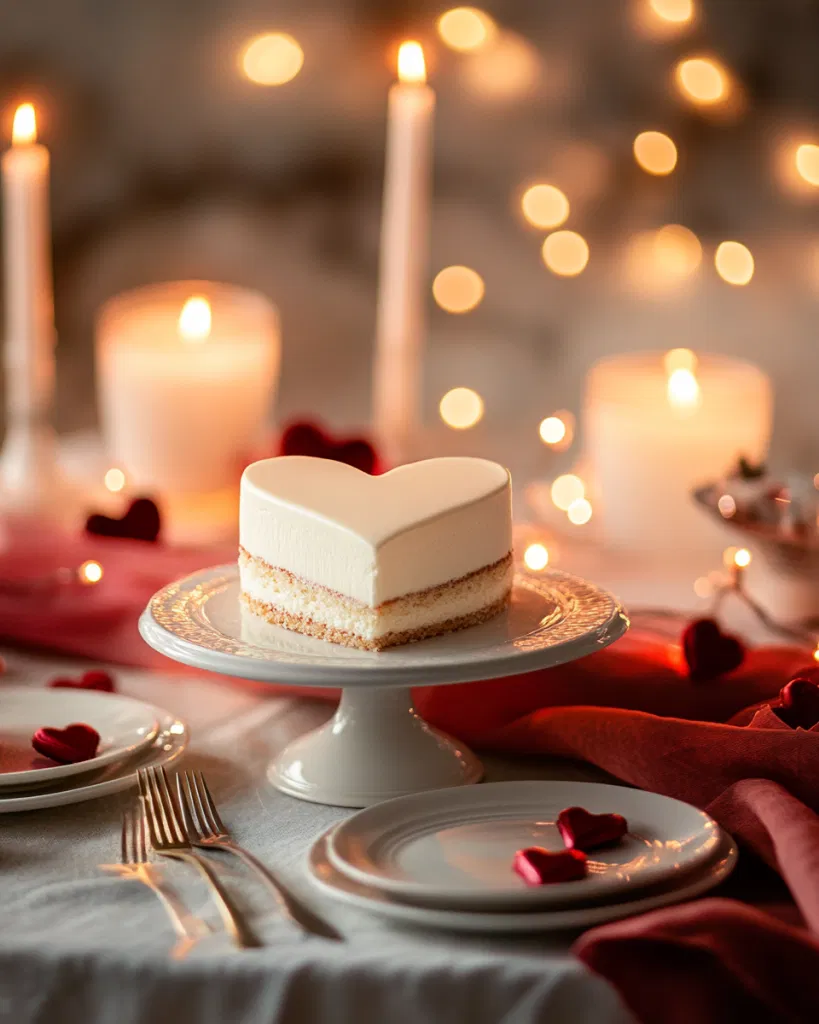 Heart-Shaped Vanilla Cake