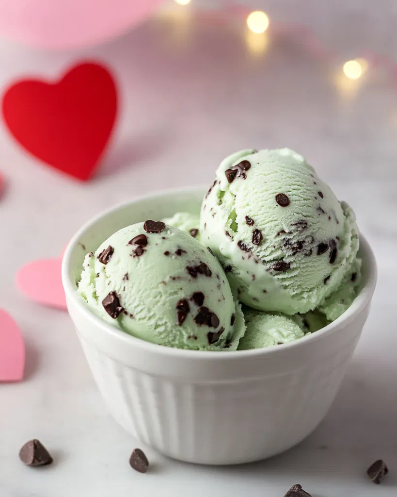 Mint chocolate chip ice cream