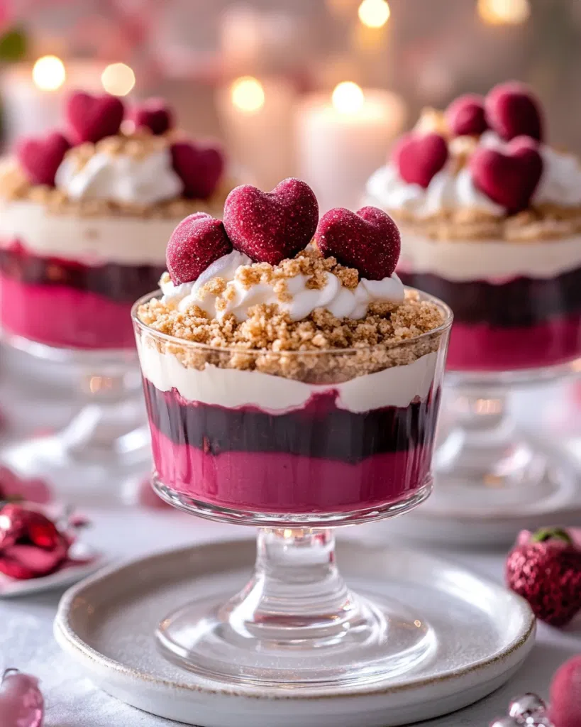 No-bake Valentine dessert cups