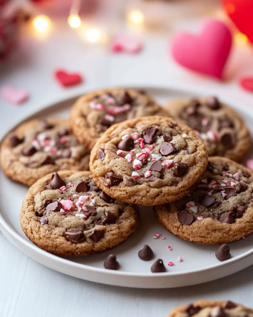 Peppermint chocolate chip cookies