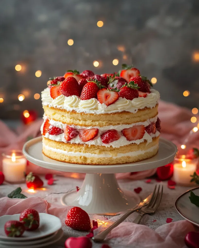 Strawberry Shortcake Cake
