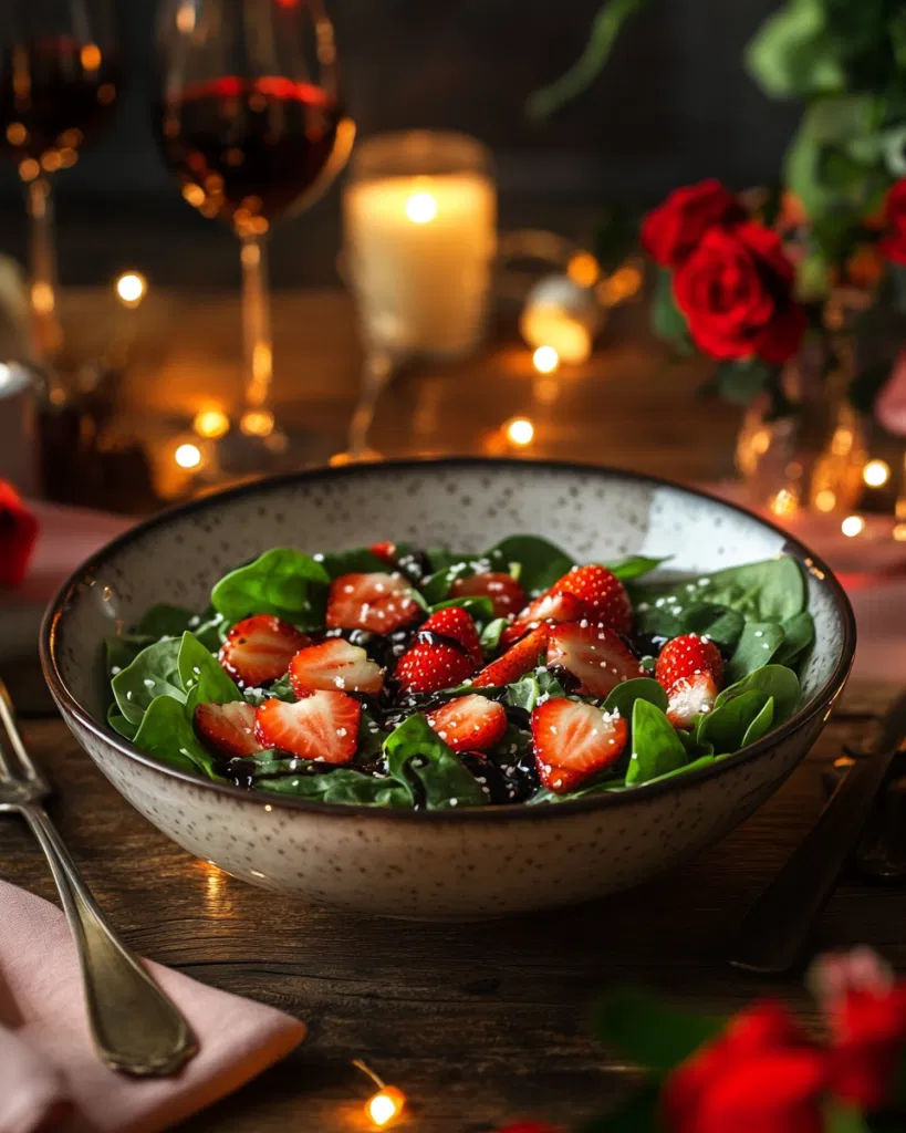 Strawberry Spinach Salad with Balsamic Drizzle