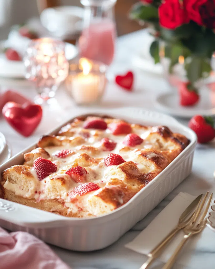 Strawberry cream french toast bake