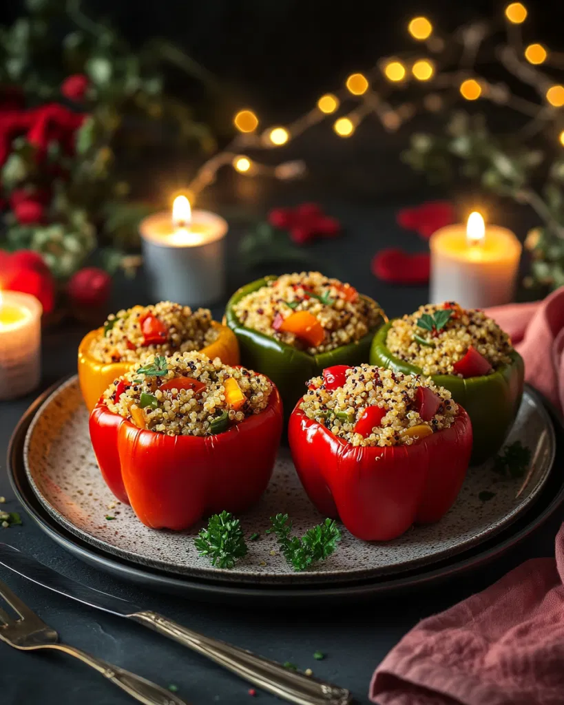 Stuffed Bell Peppers with Quinoa and Vegetables
