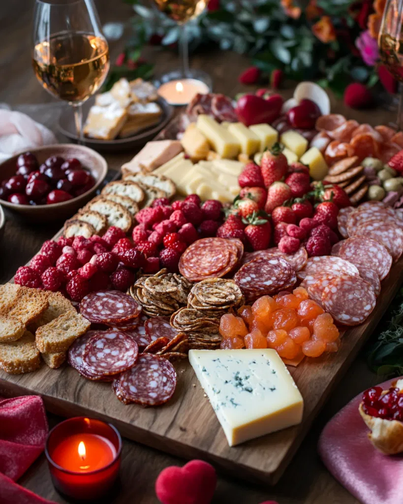 Valentine Breakfast Charcuterie Board