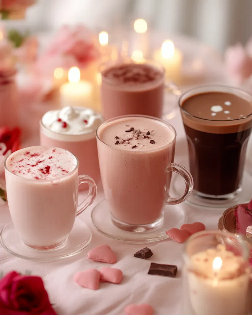 Valentine Smoothies and Warm Drinks