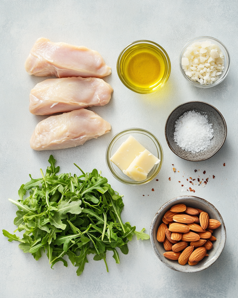 Keto Chicken Arugula Salad Recipe Ingredients